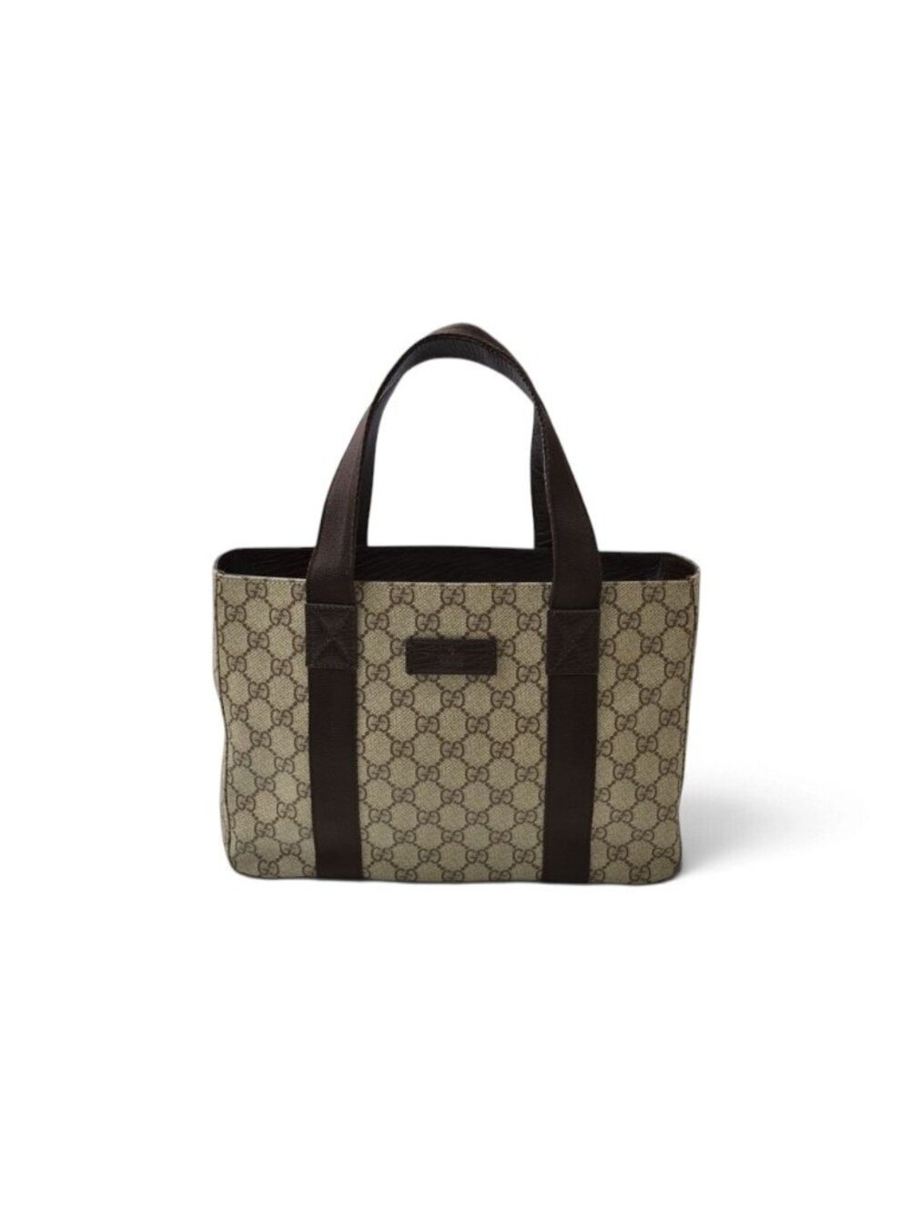 Gucci Tote Bag GG Supreme Brown Beige